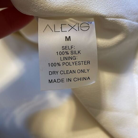 Alexis Wesley Silk Mini Dress in Crème M - Picture 6 of 6